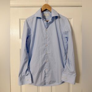 Christian Lacroix Blue Dress Shirt Contemporary Style in Men’s Small/ 14 1/2